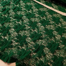 Ткань Гипюр набивной (зеленый), 2279